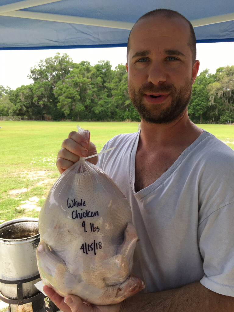9 lb. processed chicken