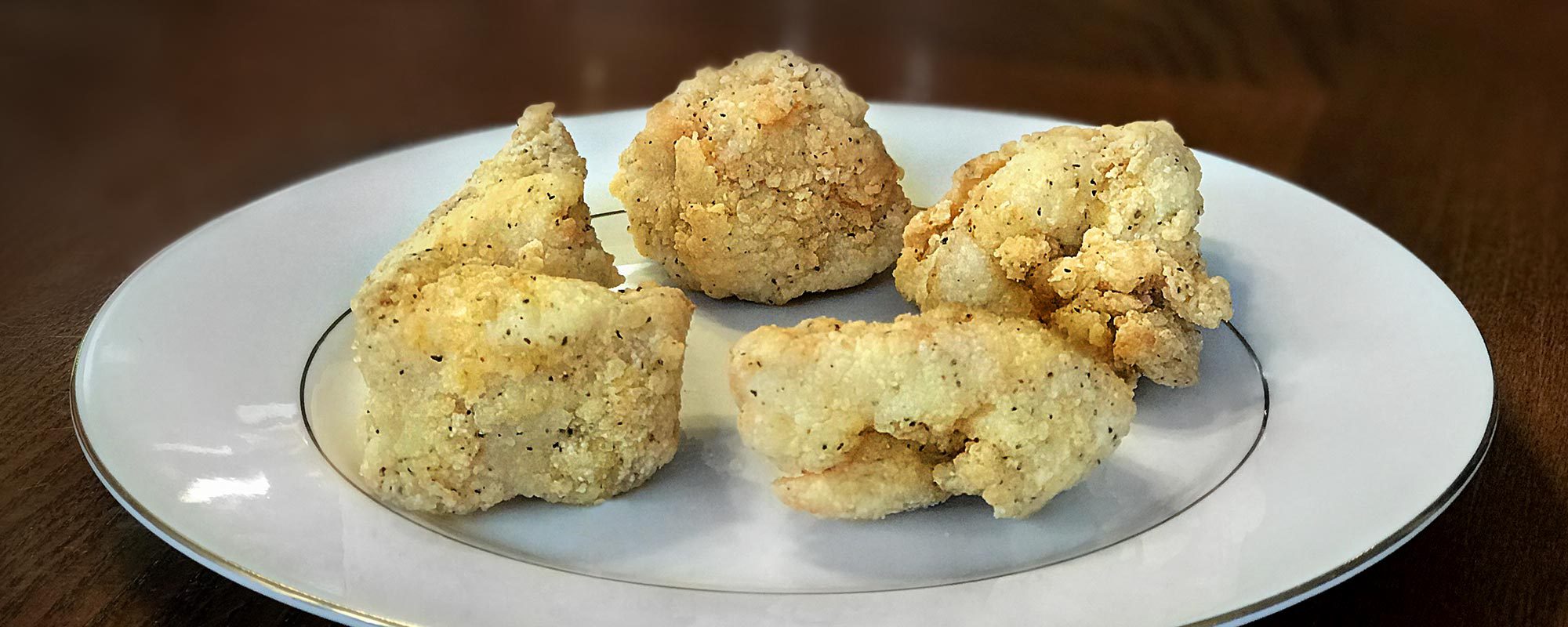 Home-made chicken nuggets